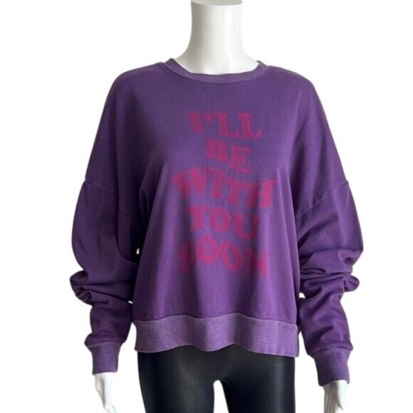 Wildfox I'll Be With You Soon Sweatshirt - S - Picture 1 of 5